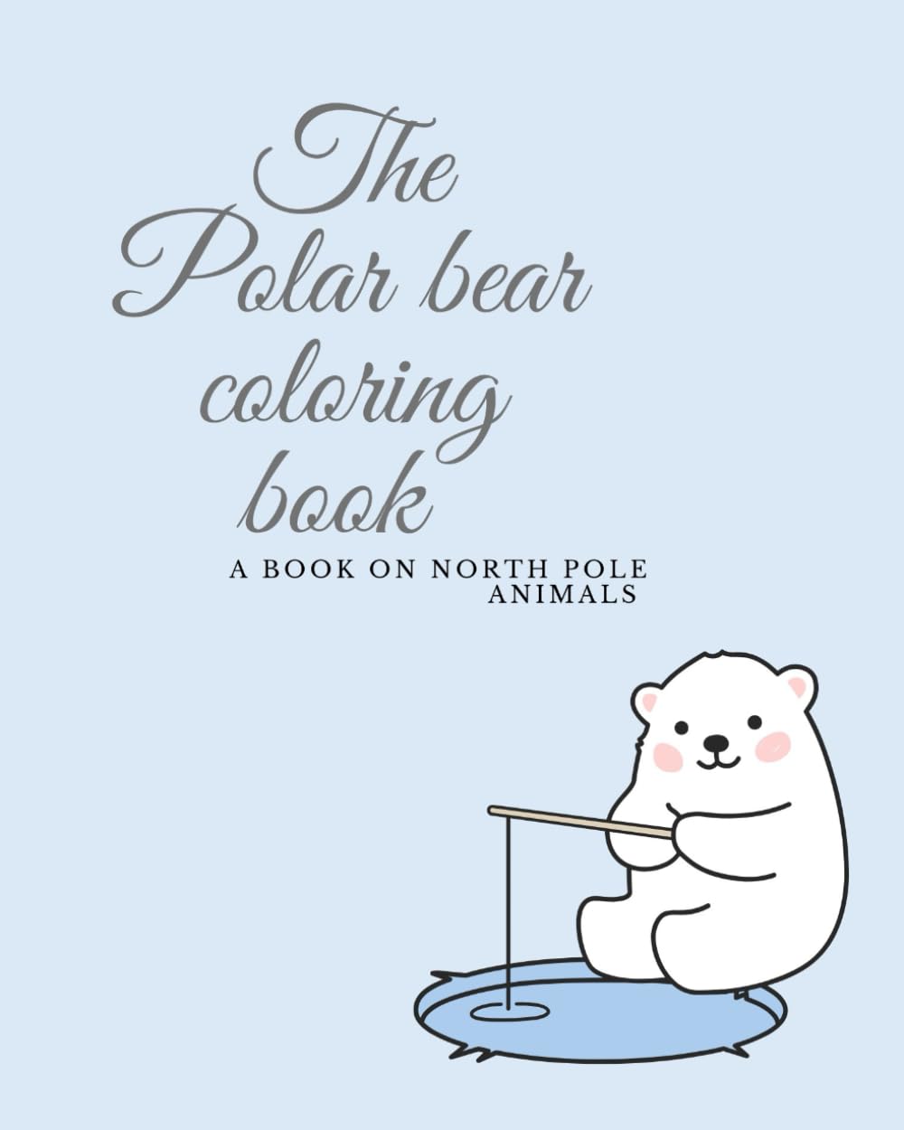 Polar bear coloring book for kids