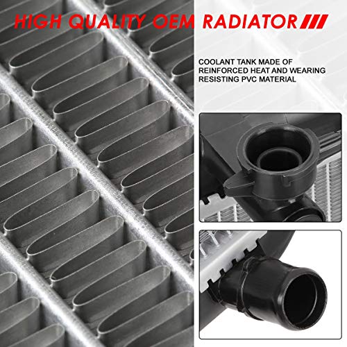 Image of Auto Dynasty Radiator Compatible with 2011-2016 Toyota Sienna AT, DPI 13206 Factory Style 1-Row Cooling Radiator, Aluminum Core