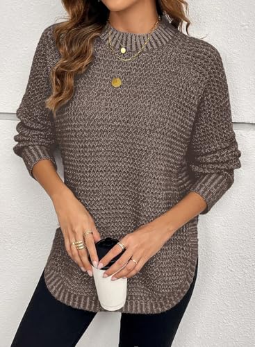 Dokotoo Womens Oversized Sweaters 2025 Long Sleeve Waffle Knit Casual Chunky Pullover Sweater Fall Outfits Clothes3