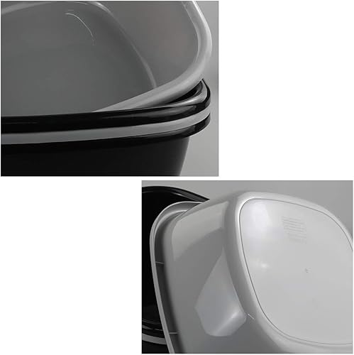 Miniatura 2 de Vababa Lavabo de plástico de 12 cuartos de galón, paquete para 4