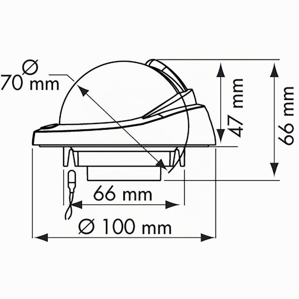 PLASTIMO Compass OFF75 Flush. WH/WH Card Z/ABC