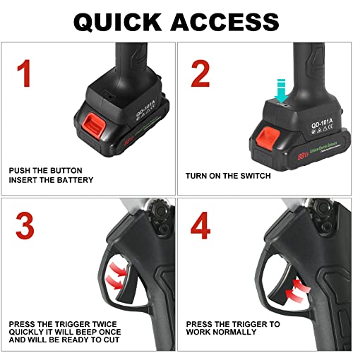 Wbllgg Electric Pruning Shears With Brushless Motor, 2 Pack Backup 2000 Mah Rechargeable Battery,Professional Electric Scissors For Cutting Branches, 3-4 Working Hours, Max Cutting Diameter 1.2 Inch #TOP4