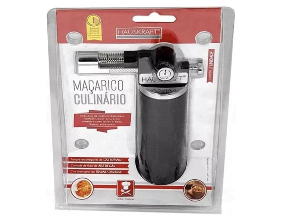 Maçarico Culinário Regulável Gourmet Profissional Haüskraft