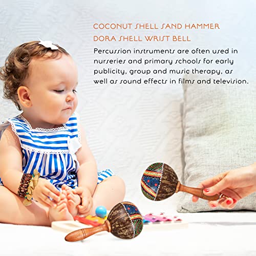 image for SUPVOX 1 Set of Maracas Shaker Rattles Hand Percussion Instruments wit