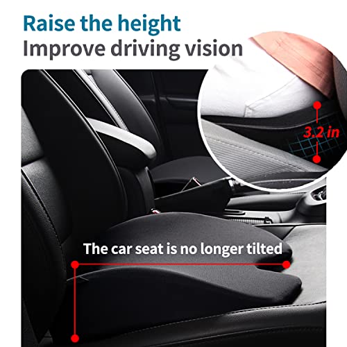 Toyali Car Seat Cushion For Driving - Multi-Use Memory Foam Car Seat Pad Or Lumbar Support Pillow - Sciatica, Lower Back Pain Relief For Car Travel, Long Trips, Driver, Office Chair #TOP2
