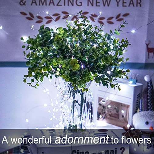 Smilingtown Fairy Lights Battery Operated 15 Pack 7.2Ft 20 Led Starry Firefly Silver Wire String Lights For Wedding Christmas Halloween Party Jar Table Centerpiece Decoration (Cool White) #TOP2