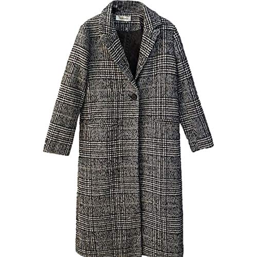 VEAMOR グレンチェック レディース チェスターコート 千鳥柄 テトロンシャギーチェスターコート コート シャギー ポケット付 フロントボタン ミドル丈 テトロン ミディアム丈