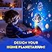 Playz Premium Solar System Model Kit for Kids - 4 Speed Motor, HD Planetarium Projector, 8 Painted Planets & 8 White Foam Balls with Paint and Brush for a Hands-On STEM DIY Project for Space Toys