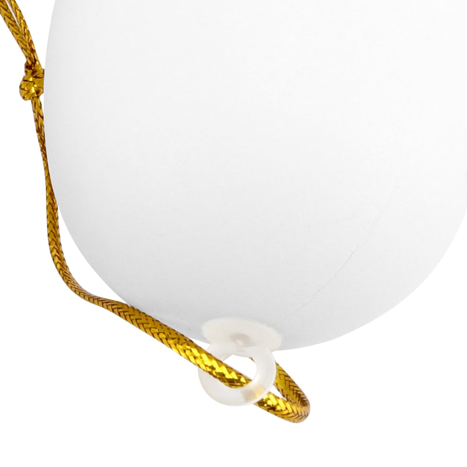 Œufs de Pâques décoratifs en plastique - Lot de 60 - Blanc - 6 x 4 cm - À suspendre
