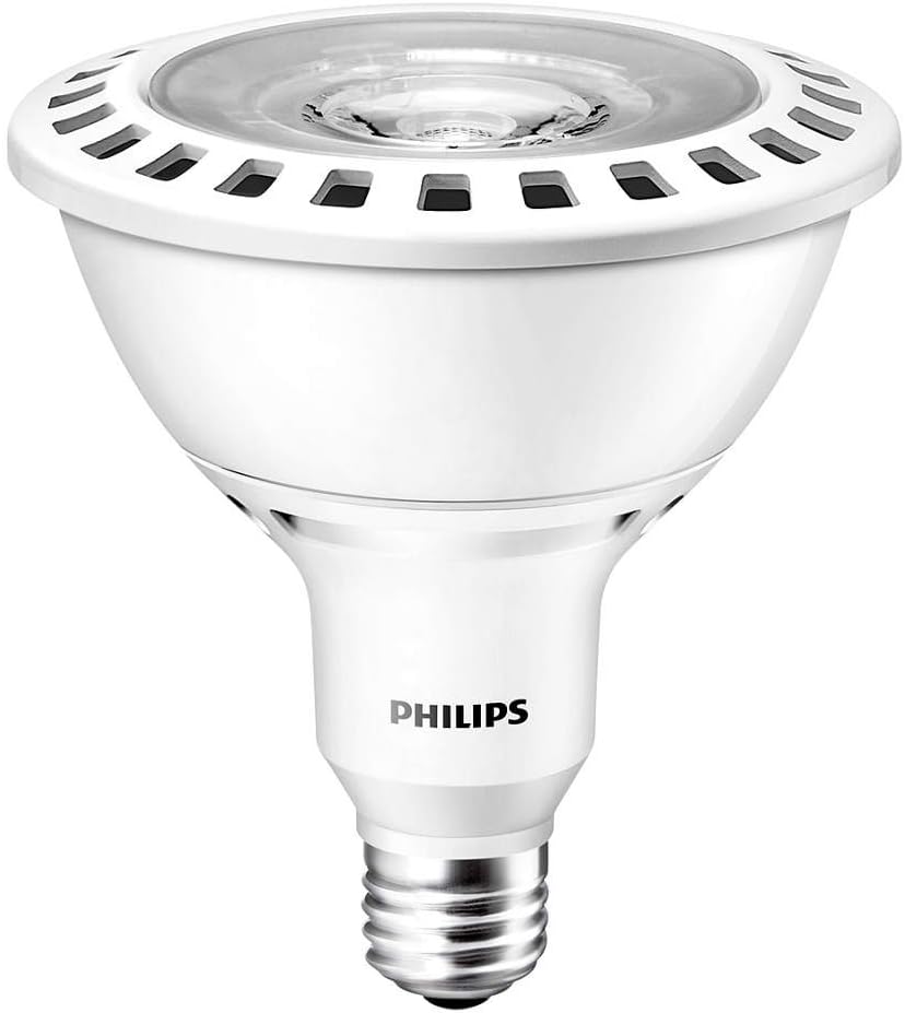 Philips 429126 19-Watt (120-Watt) AirFlux PAR38 LED 3000K (White) Flood Light Bulb, Dimmable