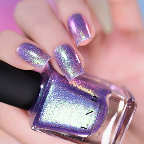 Image of ILNP Drive-In - Iridescent Deep Purple Holographic Jelly Nail Polish