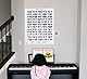 Piano Chord and Scale Poster Chart, gedruckt auf wasserdichtem, nicht zerreißendem Papier, perfekte Anleitung für Anfänger, Größe: 61,0x76,2cm