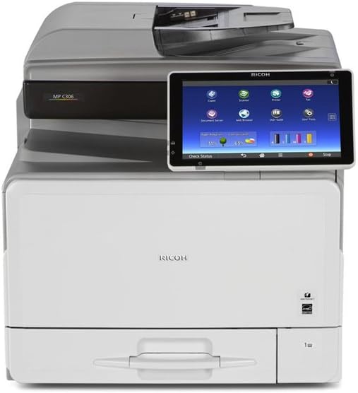 Ricoh MP C306 Color Laser Multifunction Printer - A4, 31ppm, Copy, Print, Scan, Duplex, Network, 1 Tray