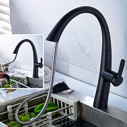 Robinet de lavabo à poignée unique finition noir esthétique moderne - 2