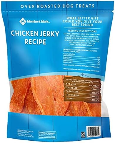Member Mark Chicken Jerky Recipe Dog Treats 3lb
