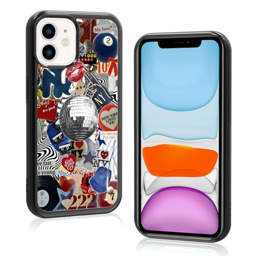 Coque iPhone 11 style collage New York coquette, cadeau idéal pour ado et femme