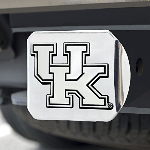 FANMATS 14990 NCAA University of Kentucky Wildcats Chrome Hitch Cover , 3.4