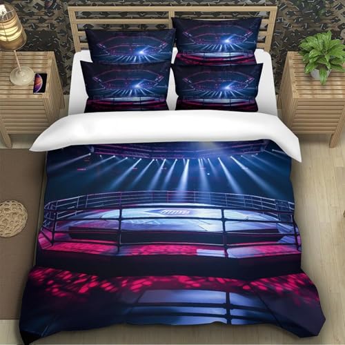 Parure de lit résistante microfibre lit super king effet 3D moderne