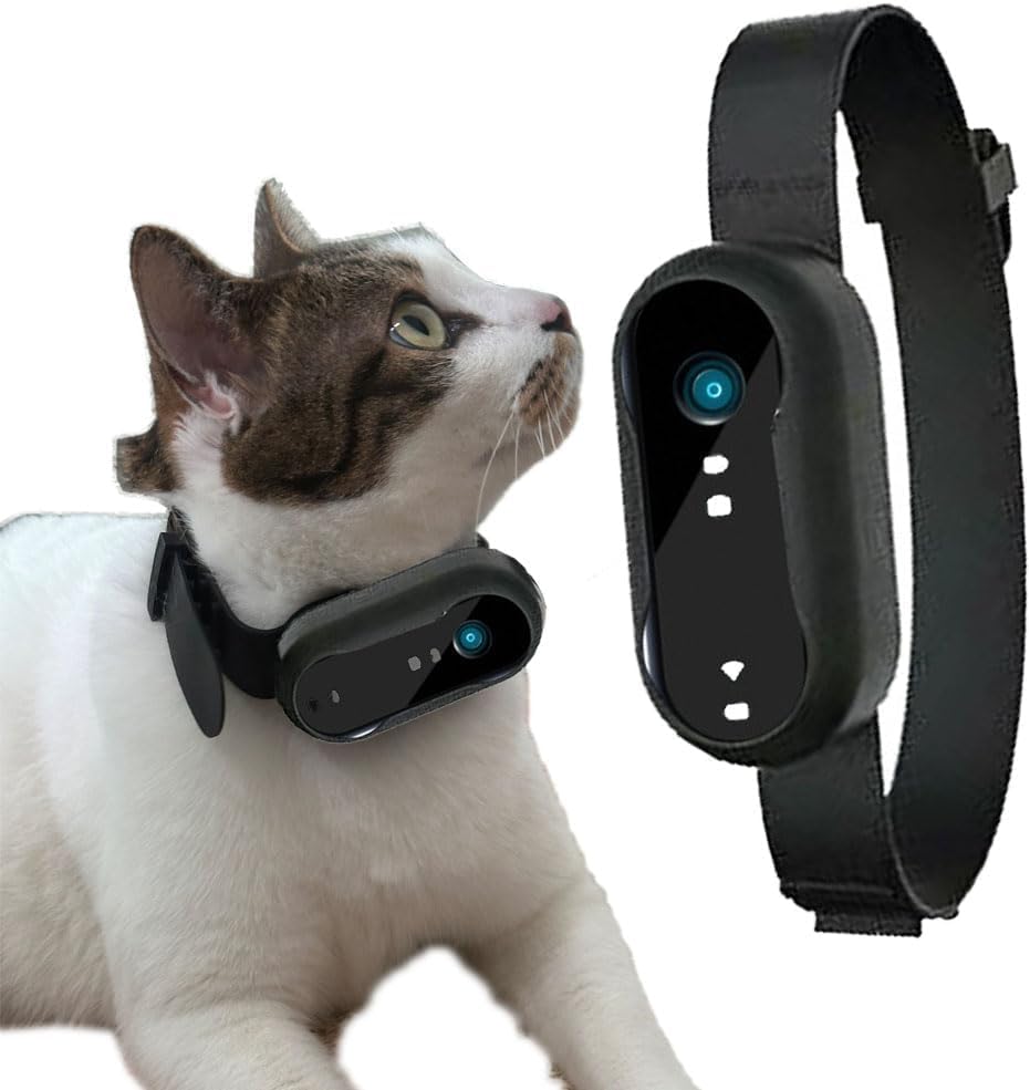 Dog Cat Tracker Pet Camera Indoor Outdoor Pet Camera Supplies for Dogs Birthday Gift