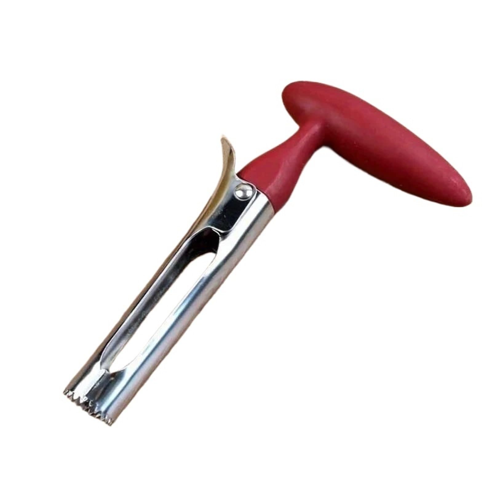 Vide-pomme en acier inoxydable rouge ustensile de cuisine pour fruits
