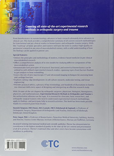 Experimental Research Methods in Orthopedics and Trauma