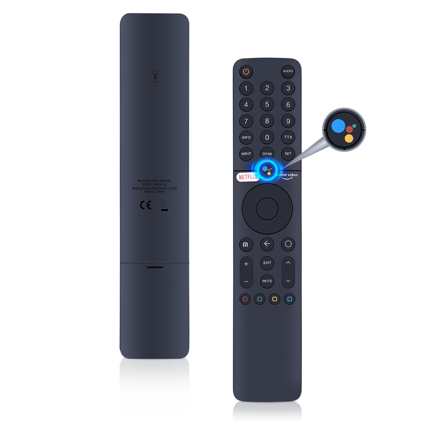 XMRM-19 Voice Remote Control for Xiaomi Mi TV P1 /Q1 Smart TV - XMRM19 Voice Remote for Xiaomi TVs