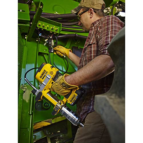 DEWALT 20V MAX Grease Gun Kit, Cordless, 42” Long Hose, 10,000 PSI