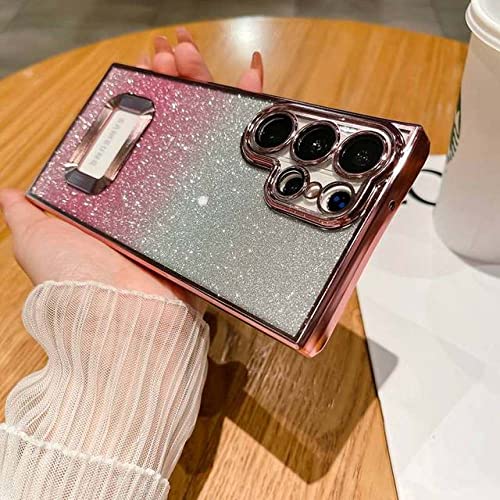 Coque paillettes Samsung S23 A53 souple anti-rayure couleur or rose