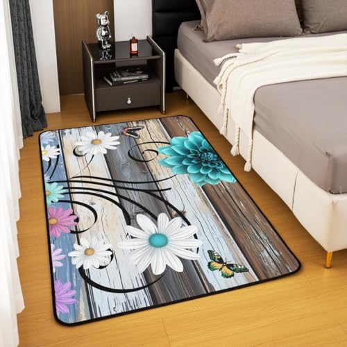 Tapete decorativo Manfei floral rectangular 150x100 cm miniatura 4