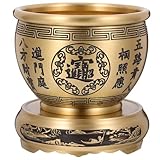 Bol feng shui : inspiré du feng shui traditionnel, ce bol est censé apporter chance et prospérité financière à son propriétaire. bol à trésor doré, bol d'offrandes bouddhiste