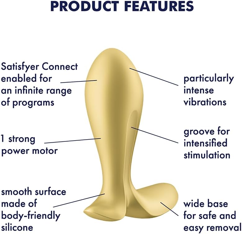 Diagram of Satisfyer Intensity Plug features