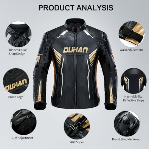 DUHAN 3-in-1 Waterproof Riding Jacket