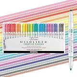 Zebra Pen Mildliner Dual-Tip Highlighter Marker Set, Broad and Fine Point Tips, No Bleed, Ideal for Bible Highlighting, Journaling, School and Office Supplies, Assorted Ink Colors, 25-Pack (78525)