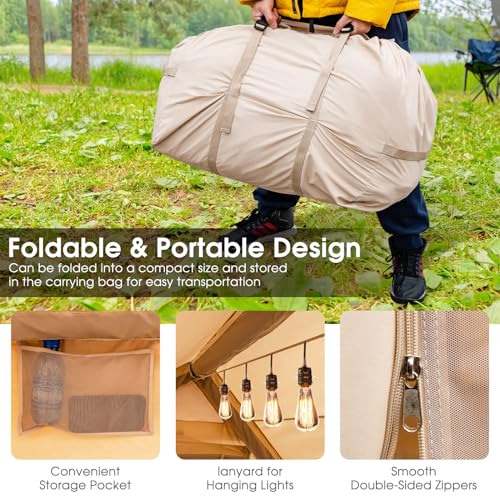 Carpa Inflable Tangkula para Camping, 4-6 Personas miniatura 6