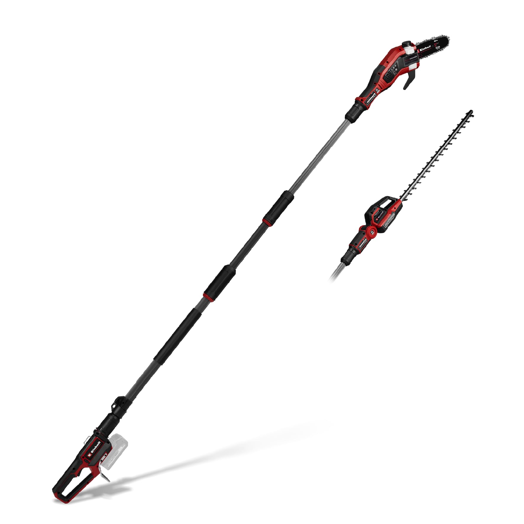 Multiherramienta con batería GP-HC 18/5020 Li T BL-Solo Einhell Professional Power X-Change (18 V, Brushless, Cortasetos de 50 cm, podadora de 18 cm, Mango telescópico, sin batería)