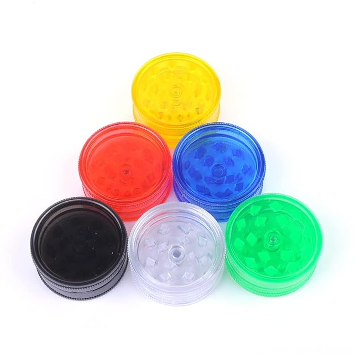 Buy Plastic Herb Grinder 3 Part Mini Shark Teeth Assorted