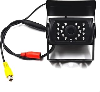 Cámara Visión Trasera Cámara CCD HD para Coche, Camión, Autobús Escolar Remolque Camioneta RV Visión Trasera Respaldo para Visión con Infrarrojos 24 V(Azul)