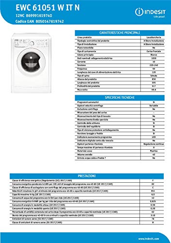 Indesit EWC 61051 W IT N