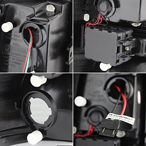 AKKON - For 00-06 Suburban Taho Yukon Yukon Denali Black LED Tail Lights Brake Lamps Pair FOR LIFTGATE MODEL