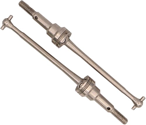 Miniatura 2 de 2 piezas de aleación de aluminio frontal universal ejes de transmisión de hueso de perro pieza de repuesto para WLtoys 12428 12423 112 RC Car Truck