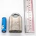 High Security Padlock, Armored Iron Body - Heavy Duty Padlock, 3 Keys Included
