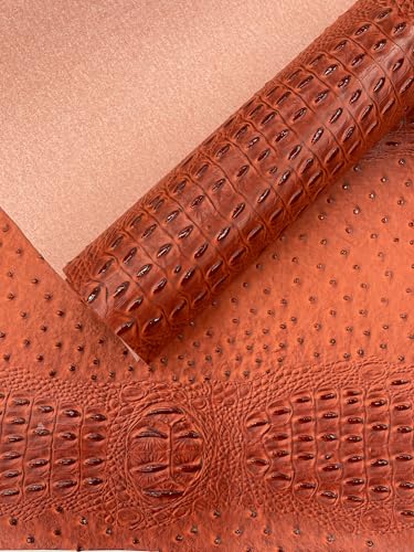 New Creations Gator Ostrich Embossed Vinyl Fabric