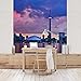 Produktbild Apalis Vliestapete Fascinating Toronto Fototapete Quadrat | Vlies Tapete Wandtapete Wandbild Foto 3D Fototapete für Schlafzimmer Wohnzimmer Küche | Größe: 336x336 cm, rosa, 97635