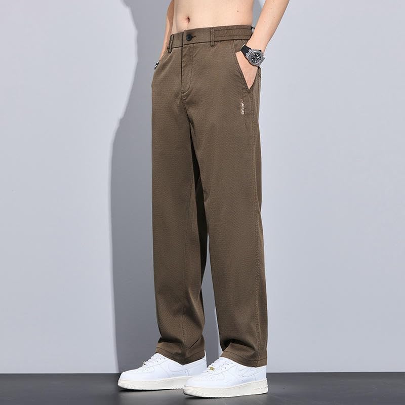 Men's Summer Thin Loose Straight Trendy Simple Versatile Wide Leg Casual Pants4