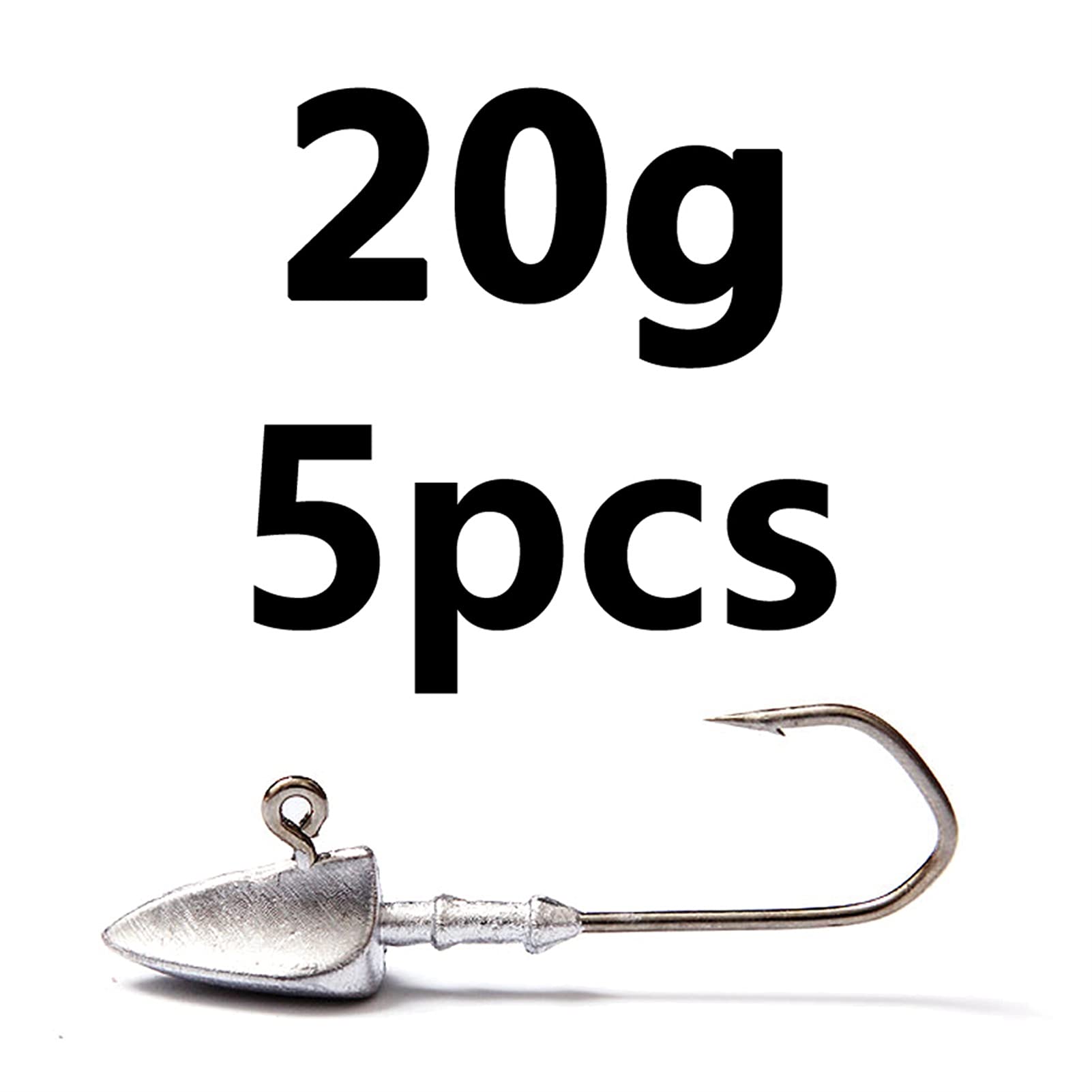 Amo da pesca 20 pezzi in acciaio ad alta carbonio in acciaio marino barca pesca triangolo testa ganci da pesca jig gancio gancio gancio barretta specifiche 3.5G / 5G / 7G / 10G / 14G / 20G / 20G Ami d