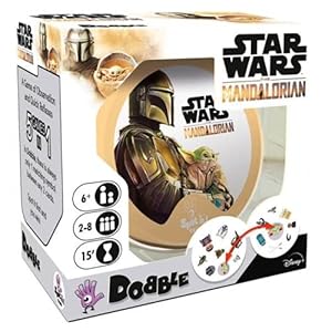 Zygomatic Dobble Star Wars Mandalorian – Juego de Cartas en Español DOBSWM01ESPT