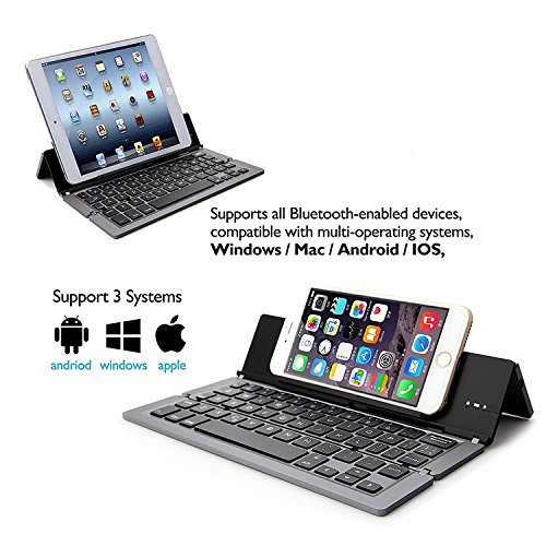 Tempo Foldable Bluetooth Keyboard, Aluminum Alloy