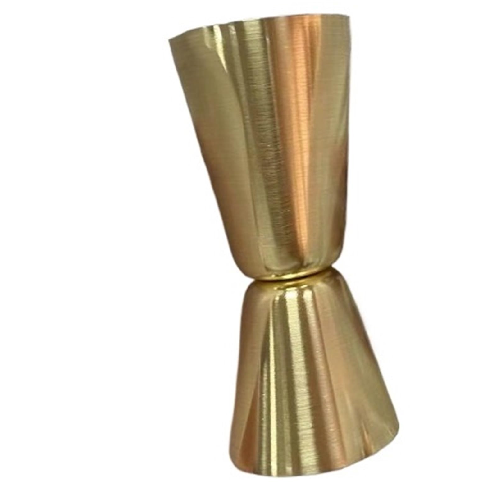 Medidor cónico para cócteles Taza medidora de acero inoxidable, coctelera, medidor clavija, Jigger, bebida doble trago, capacidad Alcohol, botella agitadora, herramienta for Bar fiesta(2PCS Golden)
