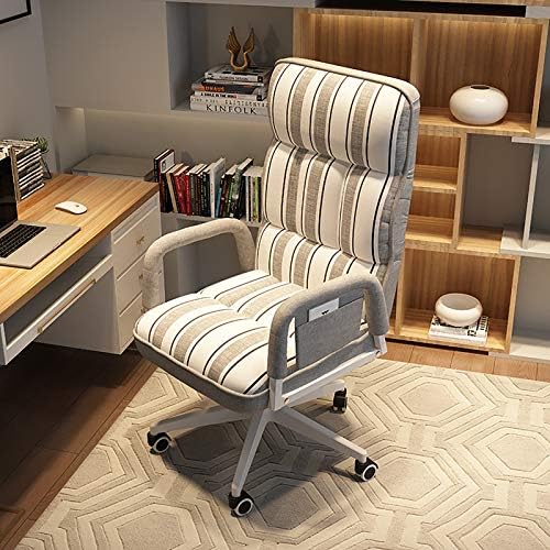 Office Chair Gaming Chair Computer Chair High Back Swivel Chair Upholstered Desk Chair with Armrest,Home Computer Chair Ergonomic,Adjustable Lifting Office Chair Recliner for Adults HEA