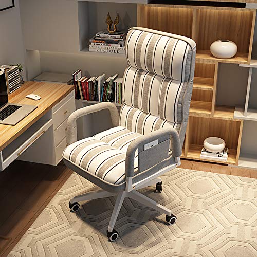 Chaise informatique pivotante et confortable pour aménager un coin bureau à la maison